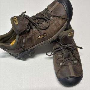 KEEN Targhee Mens Waterproof Low Hiking Shoes All-Terrain Brown Size 11 Outdoors